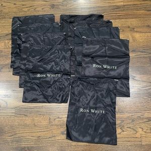 New Ron White Black Shoe Dust Bags Lot of 9